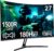 Gaming Curved Monitor 27 Zoll MFG27C1 180Hz 1Ms 130% sRGB Monitor mit Sprecher 1920 * 1080 VA Panel (MFG27C1 mit HDMI-Kabel)