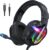 Gaming Consoles & Controllers – Fachixy FC200 Gaming Headset for PS4, PS5, PC, Xbox, Nintendo Switch, Gaming Headset with Cable and RGB Light, Stereo Surround Headphones with Microphone, Noise Cancelling Headphones – Stone Black