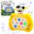 Puzzle Pop-It Spiel,2024 Neu Quick Pop-It,Dekompressionsdurchbruch-Puzzle-Spielmaschine,Elektronischer Whack Mole Spiel,Pop-It Pro Light Up Game,Pop It Fidget Spielzeug (Gelb)