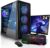 SYSTEMTREFF Basic Gaming Komplett PC Set AMD Ryzen 5 5500GT 6×4.4GHz | AMD RX Vega 7 4K HDMI DX12 | 256GB SSD | 16GB DDR4 RAM | WLAN Desktop Paket Computer für Gamer, Gaming