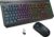Gaming Tastatur & Maus – The G-Lab Combo Tungsten EX – Wireless Gaming Keyboard and Mouse – Triple Connection 2.4GHz/BT/Cable – Spanish QWERTY Keyboard – RGB & Macro – Mouse 6400 DPI – PC/PS4/PS5