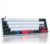 SOLIDEE mechanische Gaming Tastatur 65 Prozent,68 Tasten mit Lineare rote Schalter,kabelgebundene mechanische Tastatur mit LED-Hintergrundbeleuchtung,kompakte Tastatur,PS5/PS4/Xbox(68 Black_White)