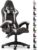 Gaming Chairs – Gaming Chair, PC Gaming Chair with Padding and Headrest, PU Leather, 90°-155° Tilt and Height Adjustment, Gamer Chair for Gamers, Offices, Families, Adults, Teenagers (Black White)