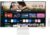 Samsung M80D Smart Monitor, 32 Zoll, 4K AI Upscaling, UHD, 60 Hz, 360 Audio Mode, Inkl. Webcam, Bildschirm mit Lautsprechern und Höhenverstellung, Smart TV Apps mit Fernbedienung, LS32DM801UUXEN