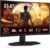 Gaming PC & Gaming Monitors – AOC Gaming C24G42E – 24 Inch Full HD Curved Monitor, 180 Hz, 1 ms, FreeSync Premium (1920 x 1080, 1 x HDMI 2.0, 1 x DisplayPort 1.4) Black/Red