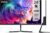 CHIQ 24 Zoll Monitor, Full HD 100Hz(1920×1080, Ultra Slim, Rahmenlos, IPS) VESA PC Display, HDMI & VGA, DP, Easy Release, Verstellbare Monitorfläche, Schwarz, 24F650