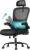Gaming Chairs – SONGMICS Office Chair, Desk Chair, Ergonomic Mesh Chair, Double Layer Mesh, Breathable, Adaptive Lumbar Support, Adjustable Headrest, for Home Office, Ink Black OBN041B01