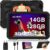 AOCWEI x500 Tablet 10 Zoll, 14 GB RAM 128GB ROM (512GB TF) Android 13 Tablet PC, Octa-Core, 5GWiFi, Bluetooth 5.0, 5MP+8MP Kamera, Google GMS, 8000mAh Eva Schutzhülle-Schwarz