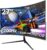 CRUA 27 Zoll 1K/100Hz Curved Gaming Monitor, Full HD 1080P 1800R, Rahmenloser PC-Monitor, 1ms GTG, FreeSync, Low Motion Blur, Augenpflege, VGA, HDMI