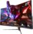 Great voell Curved Gaming Monitor 27 Zoll, 100Hz, FHD(1920x1080P), HDMI 2.0, DP 1.4, HDR, Anti-Blaulicht Augenschutz, 99% sRGB, FreeSync, VESA-Unterstützung, Kann gekippt Warden, pc Bildschirm 16:9