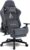 Gaming Chairs – Andyou Gaming Chair, Luxury Faux Suede Gaming Chair, Ergonomic Office Chair, Breathable Desk Chair, PC Chair with Footrest, Pillow and Armrests, 200 kg, Grey