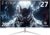 Z-Edge 27 Zoll Curved Gaming Monitor 280Hz (DP) 240Hz (HDMI) 1ms MPRT Full HD LED Monitor, 350cd/m² Helligkeit, 16:9 Curved Bildschirm, FreeSync, HDMI 2.0 & DisplayPort 1.2 – Weiß