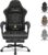 Gaming Chairs – Vittanly Gaming Chair with Spring Cushion, Ergonomic Gaming Chair, Gamer Chair with Headrest, Lumbar Cushion and Footrest, Height-Adjustable Rotating Gaming Chair, Office Chair, 150 kg, Black