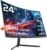 Gaming PC & Gaming Monitors – KTC 24 Inch Curved Gaming Monitor, 1500R, FHD (1920 x 1080p) 1 ms 180 HZ, 144 HZ, 120 HZ Gaming Screen, Adaptive Sync, VA Panel, HDR, HDMI 2.0/DP 1.4, Vesa 100 x 100 mm, for PC, Laptop, PS5 and More