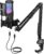USB Gaming Mikrofon, PC Streaming Mirophone Podcast Brodcasting Mikro, Mic mit Stummschaltung Armständer, Nierenkondensatormikrofon für PS4/5 Gamer YouTube Twitch Studio, mikrophon mit Arm TC40 RGB