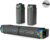 Smalody Computer PC Lautsprecher, 2 in 1 Bluetooth Lautsprecher mit RGB Beleuchtung, Abnehmbar Soundbar Stereo Sound Lautsprecher für PC