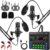 Streaming-Equipment – Podcast Microphone Bundles for 2, ALPOWL Audio Interface with Cardioid Pattern BM800 Microphone for Gamers and All-in-One DJ Mixer, Perfect for Live Streaming, Singing, YouTube, Gaming