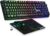 Armor RF800 Wireless Wiederaufladbare Gaming Tastatur und Maus Set QWERTZ (DE-Layout) -Tastatur 2,4GHz RGB – Maus 4800 DPI mit Mauspad – PC PS4 PS5 Xbox One/Serie Mac – Schwarz