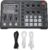 Professionelles Mixer-Soundboard, Bluetooth 6-Modi Audio-Mixer-Soundboard mit Geräuschunterdrückung, Live-Soundkarte für Livestreaming, Podcast-Aufnahme, Gaming, YouTube, PC