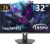 Great voell 32 Zoll 2K 1440P IPS Monitor, 165Hz Rahmenloser QHD Bildschirm für Büro & Gaming, Augenfreundlich, G-Sync/FreeSync, 109% sRGB, HDR, HDMI/DP, Neigbar, VESA-kompatibel