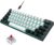 Snpurdiri 60% kabelgebundene mechanische Gaming-Tastatur, 61 Anti-Ghosting-Tasten, Blaue LED-Hintergrundbeleuchtung, ultrakompakte Zwei Ständer (Roter Schalter/Schwarz Weiß)