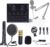 Streaming-Equipment – Podcast Microphone Set, Audio Mixer Set with Live Sound Card & Condenser Microphone, Audio Mixer for Live Streaming Recording, YouTube, TikTok & Gaming, Compatible with Multiple Systems &
