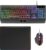 Gaming Tastatur & Maus – MARSGAMING MCP124, 3-in-1 Gaming Combo, Ergonomic H-Mech LED RGB Keyboard, RGB Mouse 3200DPI HUANO Switches, Nanotextile Mouse Pad 360 x 260 mm, Multiplatform Compatibility, Spanish Layout, Black