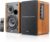 Edifier R1280Ts Verstärke Lautsprecher – 2.0 Stereo Aktive Nahfeldlautsprecher – Studio Monitor Lautsprecher – 42 Watts RMS mit Subwoofer Ausgang – Holzgehäuse, Braun
