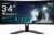 Gaming PC & Gaming Monitors – Gigabyte G34WQCP 34 Inch WQHD Curved Gaming Monitor – 3440 x 1440, VA, 180Hz, 1ms, 1500R, 350 cd/m², FreeSync Premium, DisplayHDR 400, HDMI 2.0, DisplayPort 1.4