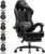 Gaming Chairs – Gaming Chair, Ergonomic Gaming Chair with Pocket Spring Cushion, Racing Gamer Chair with Footrest, Lumbar Support, Adjustable Office Chair, 150 kg Load Capacity, PC Chair, Black