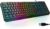 KLIM Chroma Gaming Tastatur QWERTZ DEUTSCH mit Kabel USB – NEU – Langlebig, Ergonomisch, Wasserdicht, Leise Tasten – RGB Gamer Tastatur für PC Mac PS5 PS4 – Schwarz