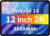 Tablet 12 Zoll 2K 2000×1200 Display, A12 Android 14 Tablets, 12GB RAM+128GB ROM(2TB TF), 8000mAh, Unisoc Octa Core A75 CPU/GPS/Widevine L1 Netflix/GMS/5G WiFi/BT5.0 [2025]