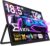 EVICIV Portable Monitor 18,5 Zoll 120Hz GroBer Tragbarer Bildschirm FHD 1080P 100% sRGB IPS Gaming Display USB C Mini HDMI mit VESA & Ständer 180° für Laptop PC Handy PS-4/5 Xbo