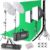 Streaming-Equipment – NEEWER Photography Continuous Light Set with Backgrounds, 2.6 x 3 m Tripods, 5700 K, 800 W, Equivalent 24 W LED Bulbs, Shades, Softboxes, Cleaning Cloth, Photo Studio Light Set for Video Recording, Streaming