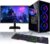 BEASTCOM Q3 Essential Gaming, Komplett Set PC, AMD Ryzen 5 6X 4,20GHz 12 Threads, 4K Vega Radeon Grafik, 16GB RAM, 1TB SSD, Monitor LED 24″, Tastatur, Maus, Mauspad, WiFi, Windows 11 Pro
