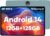 Tablet 11 Zoll, Android 14 Tablet, Octa Core Prozessor, 12GB RAM 128GB ROM 1TB Erweiterung, 1280 x 800 FHD Bildschirm, Bluetooth 5.0, 8000mAh, GPS, WLAN, 5MP + 8MP (Hellblau)