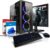 shinobee High End Gaming PC Intel Core i9 11900F 16 Threads 5.20GHz – GeForce RTX4060 8 GB – 32 GB 3000 MHz DDR4-1 TB M.2 SSD – Windows 11-27-TFT – WLAN – Gamer PC Computer Rechner – 7667