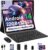 Tablet 10 Zoll Android 14 mit 22GB RAM+128GB ROM(TF 1TB), 5G WLAN, Octa-Core, Widevine L1, 8000mAh, BT 5.0, 5MP+8MP, GPS, Tablet mit Tastatur, Maus – Lila