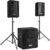 Streaming-Equipment – Vonyx VX1015BT Mobile PA System Complete Set, PA System Active with Bluetooth Complete Set, 1000 Watt DJ Boxes, PA Speaker, PA Speaker, PA System, 2 x Top Speakers, 1 x Subwoofer, Cable, Tripods, Bag