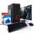 shinobee Komplett PC Entry Gaming/Multimedia Vega11 Computer mit 3 Jahren Garantie! | AMD Ryzen5 2400G, 8-Threads, 3.9 GHz | 32 GB DDR4 | 1000 GB SSD | Radeon Vega11 4GB | 24″ | WLAN | Win11 | 6668