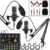 Streaming-Equipment – Podcast Equipment Pack for 2, Audio Interface with Voice Switch Condenser Microphones for Gamers, All-in-One Audio Mixer Perfect for Live Streaming, YouTube, Games (Black)