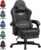 Gaming Chairs – GTPLAYER Gaming Chair, Breathable Office Chair, Ergonomic Office Chair, High-Quality Fabric, Ergonomic PC Chair, 160° Adjustable Backrest and Extendable Footrest, Grey