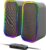 Speedlink Token Gaming PC Lautsprecher Bluetooth – RGB Gaming Lautsprecher, 3,5mm AUX Klinke oder Bluetooth Verbindung, 6 Beleuchtungsmodi, 12W, schwarz
