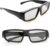 Ganzoo 2er Set 3D-Brille für Passive 3D TVs (Nicht FÜR AKTIVE GERÄTE GEEIGNET), PC-Spiele oder Kino RealD, Passivbrille (zirkular polarisiert) Farbe: schwarz – Marke