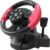 Gaming Consoles & Controllers – Gembird STR MV Multi Interface 4 in 1 Vibrating Racing Wheel and Pedals, Black/Red