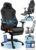 Gaming Chairs – Ultimatrix Fury Ergonomic Gaming Chair [Test Winner] Integrated Lumbar Support, 4D Armrests, Breathable Fabric, Footrest, Gaming Chair Cold Foam, Gaming Chair 150 kg, Desk Chair (Black)