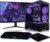 Gaming PC & Laptops – BEASTCOM Q3 Gaming PC Set Complete, AMD Ryzen 7 8X 4.60GHz 16 Threads, 4K Vega Radeon Graphics, 16GB RAM, 1TB SSD + Monitor LED 24 Inch + Gaming Keyboard + Mouse + Mouse Pad, WiFi, Windows 11 Pro