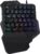 LogiLink Beleuchtete Einhand-Gaming Tastatur mit ergonomischer Handauflage und großartigen Lichteffekten und programmierbaren Tasten für Windows, Linux und MAC in schwarz, ID0181