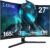 Z-Edge 27 Zoll 165Hz Curved Gaming Monitor 1ms MPRT Full HD 1080P VA Panel 1500R 16:9 Curved LED Bildschirm, FreeSync HDR10, DisplayPort1.4 & HDMI2.0, Unterstützt VESA 100x100mm