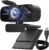 TRAUSI 1080P HD Webcam mit Mikrofon, Rauschunterdrückung, Sichtschutz, Weitwinkelobjektiv, automatische Lichtkorrektur, Plug & Play USB Webcam für Laptop, Desktop, PC, Mac, Zoom, Streaming Silber